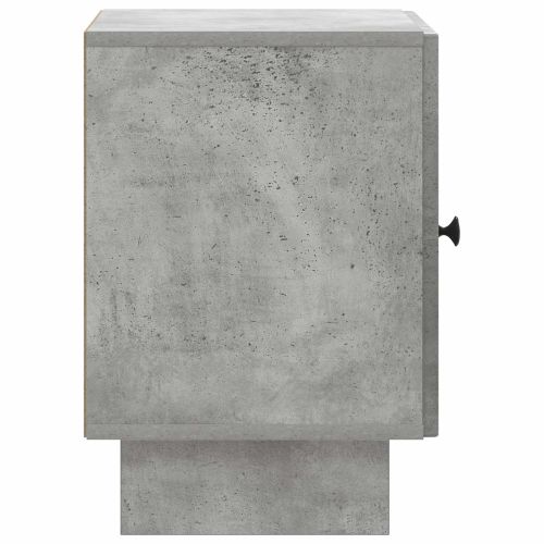 Нощен шкаф Бетонно сиво 43 x 34,5 x 50 см Инженерна дървесина