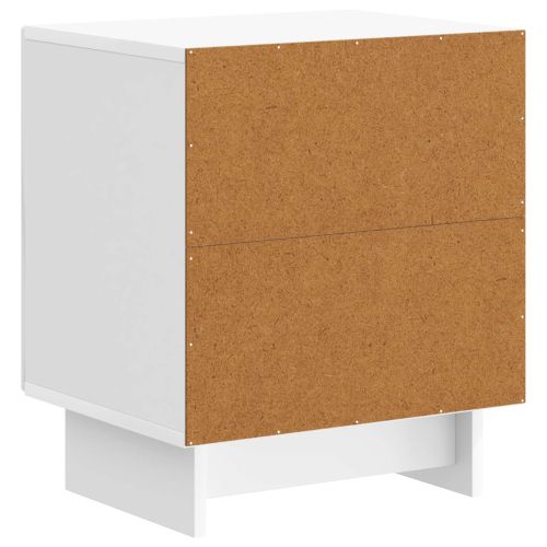 Нощен шкаф 2 pcs Бял гланц 43 x 34,5 x 50 см