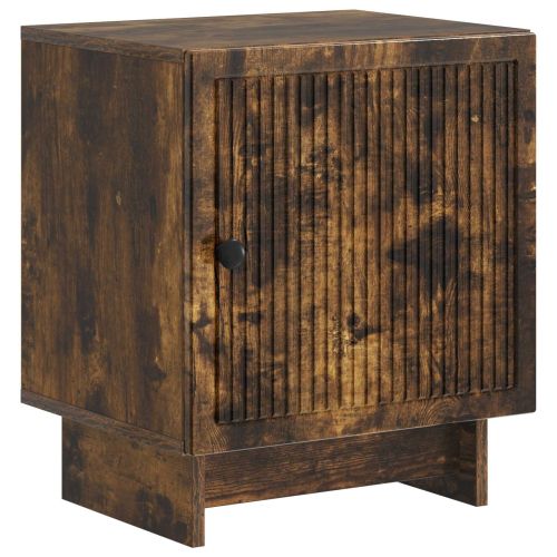 Нощен шкаф 2 pcs Опушен дъб 43 x 34,5 x 50 см