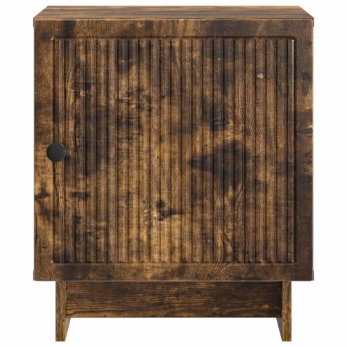 Нощен шкаф 2 pcs Опушен дъб 43 x 34,5 x 50 см