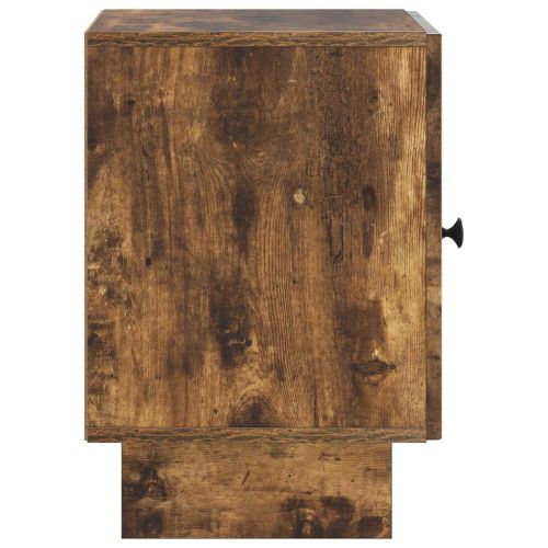 Нощен шкаф 2 pcs Опушен дъб 43 x 34,5 x 50 см