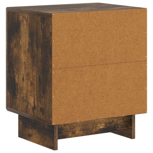 Нощен шкаф 2 pcs Опушен дъб 43 x 34,5 x 50 см