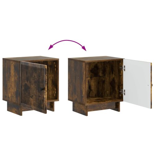 Нощен шкаф 2 pcs Опушен дъб 43 x 34,5 x 50 см
