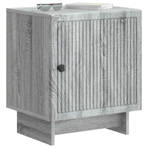 Нощен шкаф 2 pcs Сива сонома 43 x 34,5 x 50 см