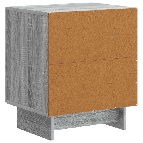 Нощен шкаф 2 pcs Сива сонома 43 x 34,5 x 50 см