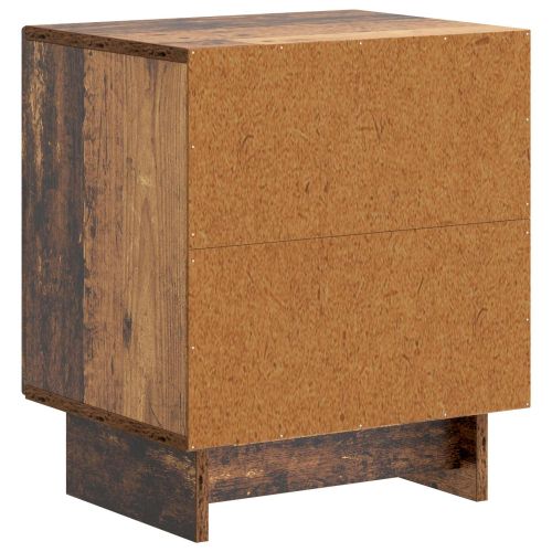 Нощен шкаф 2 pcs Старо дърво 43 x 34,5 x 50 см