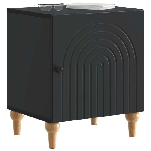 Нощен шкаф 2 pcs Черно 43 x 34,5 x 50 см Инженерна дървесина