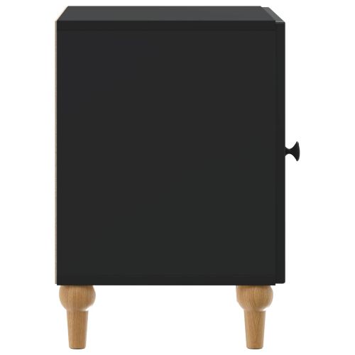 Нощен шкаф 2 pcs Черно 43 x 34,5 x 50 см Инженерна дървесина