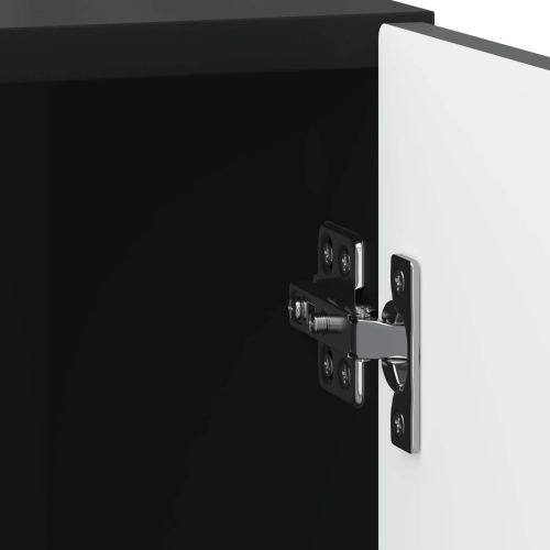 Нощен шкаф 2 pcs Черно 43 x 34,5 x 50 см Инженерна дървесина