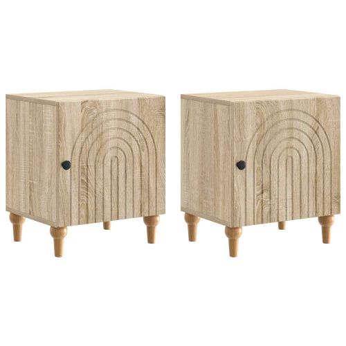 Нощен шкаф 2 pcs Дъб сонома 43 x 34,5 x 50 см