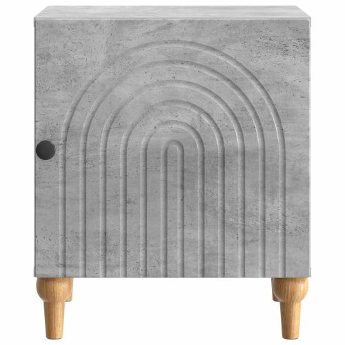 Нощен шкаф Бетонно сиво 43 x 34,5 x 50 см Инженерна дървесина