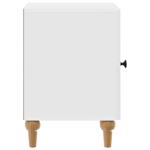 Нощен шкаф 2 pcs Бял гланц 43 x 34,5 x 50 см