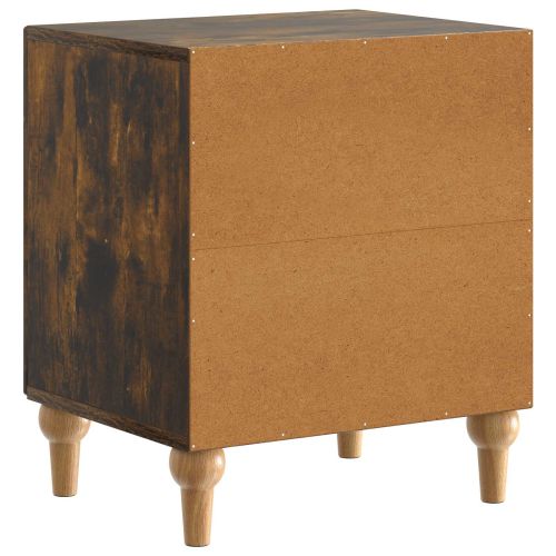 Нощен шкаф 2 pcs Опушен дъб 43 x 34,5 x 50 см
