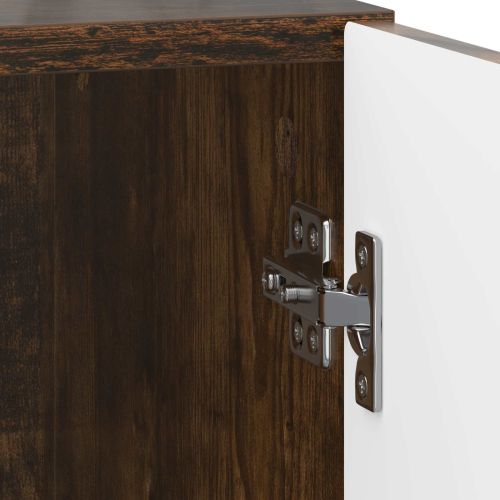Нощен шкаф 2 pcs Опушен дъб 43 x 34,5 x 50 см