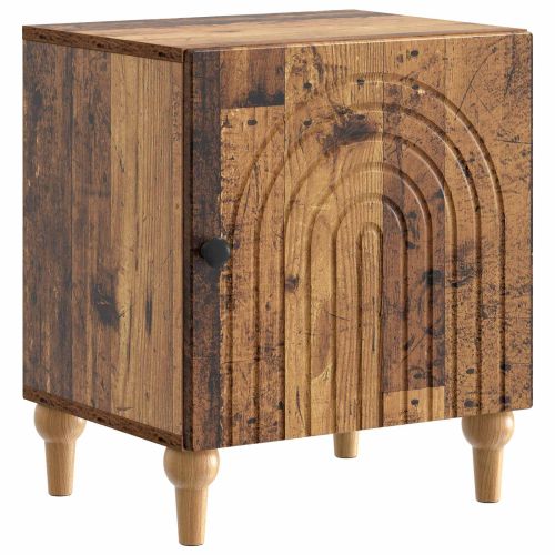 Нощен шкаф 2 pcs Старо дърво 43 x 34,5 x 50 см