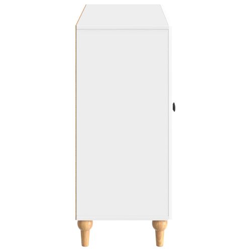 Служебен шкаф Бял гланц 89 x 34,5 x 80 см Инженерна дървесина