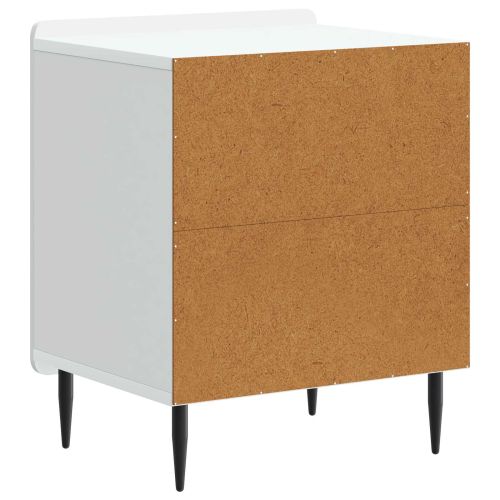 Нощен шкаф 2 pcs Бяло 43 x 34,5 x 52 см Инженерна дървесина