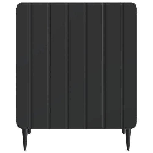 Нощен шкаф Черно 43 x 34,5 x 52 см Инженерна дървесина