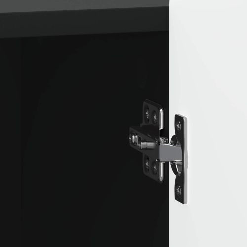 Нощен шкаф 2 pcs Черно 43 x 34,5 x 52 см Инженерна дървесина
