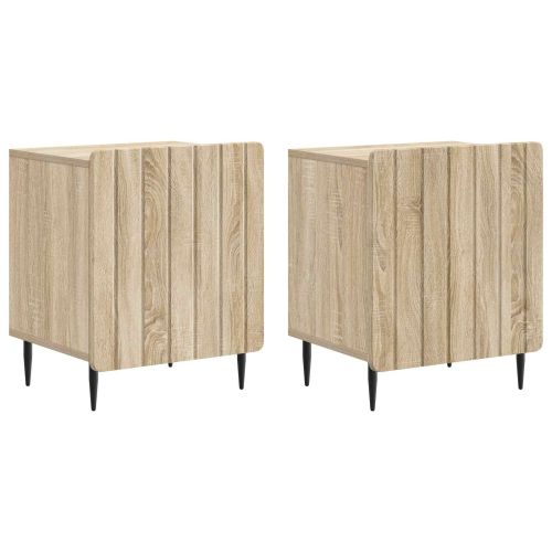 Нощен шкаф 2 pcs Дъб сонома 43 x 34,5 x 52 см