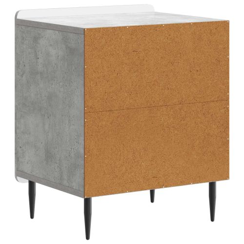 Нощен шкаф 2 pcs Бетонно сиво 43 x 34,5 x 52 см