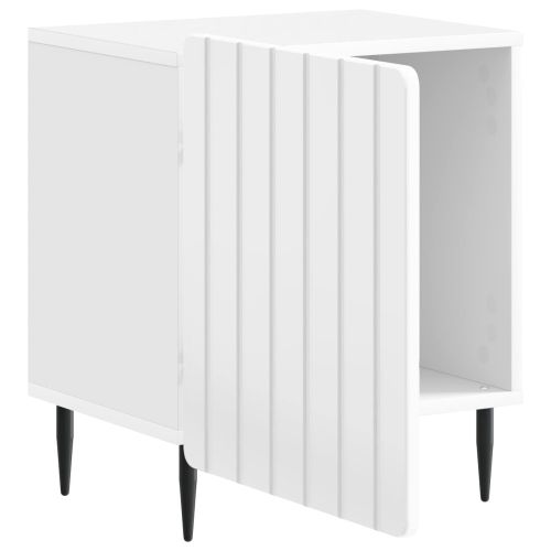 Нощен шкаф 2 pcs Бял гланц 43 x 34,5 x 52 см
