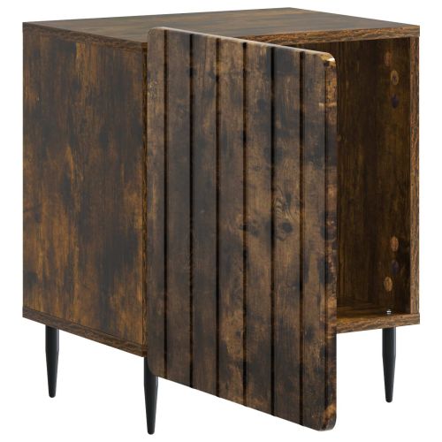 Нощен шкаф Опушен дъб 43 x 34,5 x 52 см Инженерна дървесина