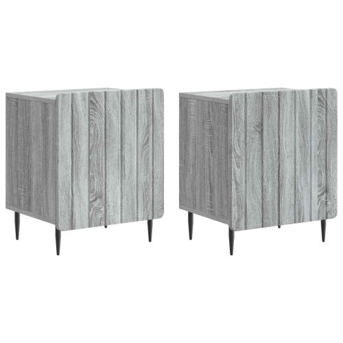 Нощен шкаф 2 pcs Сива сонома 43 x 34,5 x 52 см
