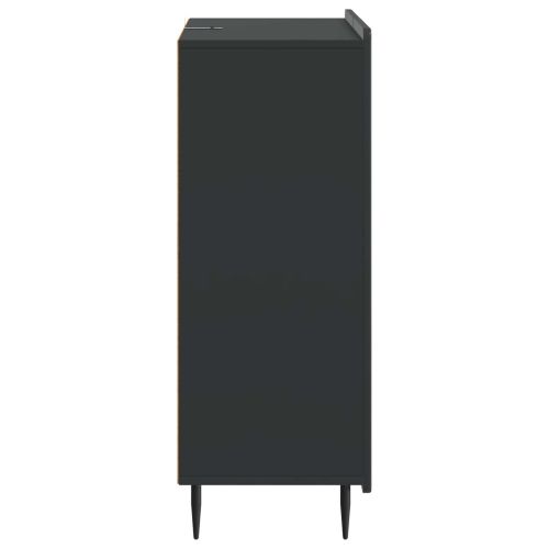 Служебен шкаф Черно 66 x 34,5 x 91,5 см Инженерна дървесина
