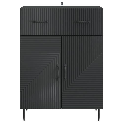 Служебен шкаф Черно 66 x 34,5 x 89,5 см Инженерна дървесина