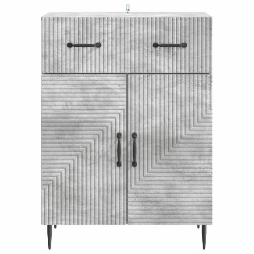 Служебен шкаф с чекмедже Бетонно сиво 66 x 34,5 x 89,5 см