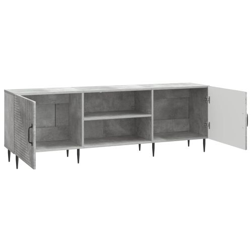 ТВ шкаф Бетонно сиво 150 x 31 x 50 см Инженерна дървесина