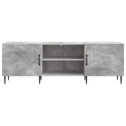 ТВ шкаф Бетонно сиво 150 x 31 x 50 см Инженерна дървесина