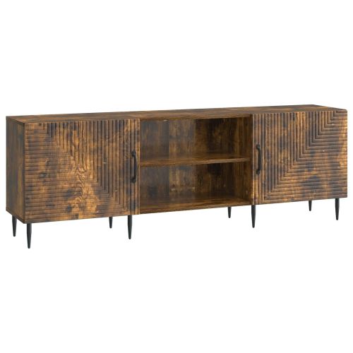 ТВ шкаф Опушен дъб 150 x 31 x 50 см Инженерна дървесина