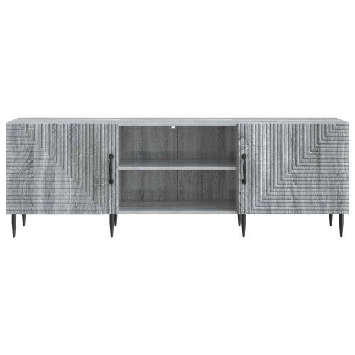 ТВ шкаф Сива сонома 150 x 31 x 50 см Инженерна дървесина