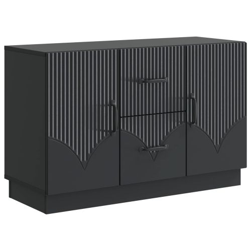 Служебен шкаф Черно 89 x 34,5 x 57 см Инженерна дървесина
