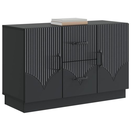 Служебен шкаф Черно 89 x 34,5 x 57 см Инженерна дървесина