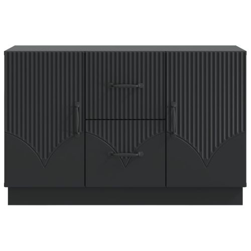 Служебен шкаф Черно 89 x 34,5 x 57 см Инженерна дървесина