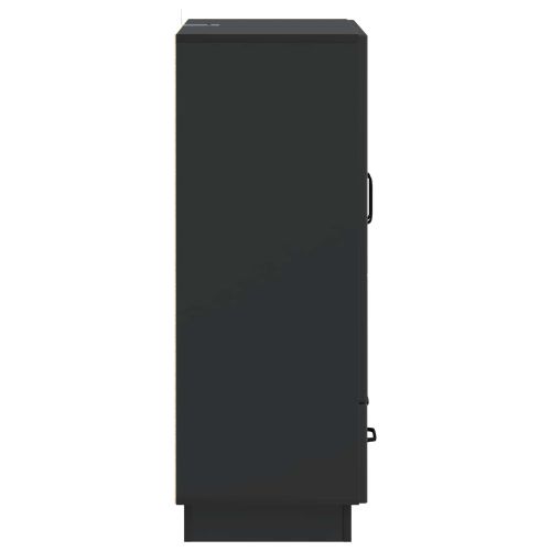 Служебен шкаф Черно 66 x 34,5 x 92 см Инженерна дървесина