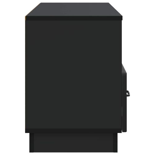 ТВ шкаф с чекмедже Черно 102 x 34,5 x 47 см Инженерна дървесина