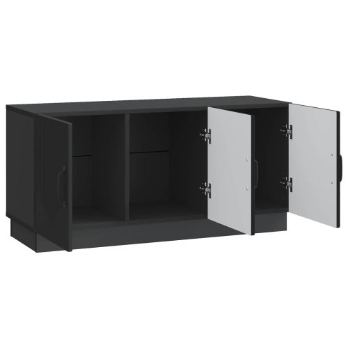 ТВ шкаф Черно 99 x 34,5 x 47 см Инженерна дървесина