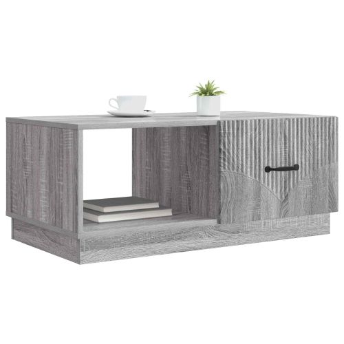 Масичка за кафе Сива сонома 90 x 50 x 37 см Инженерна дървесина
