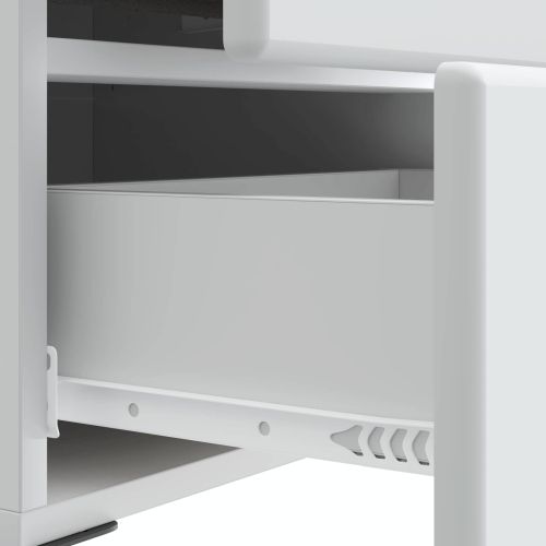 Нощен шкаф 2 pcs Бяло 43 x 34,5 x 47,5 см Инженерна дървесина