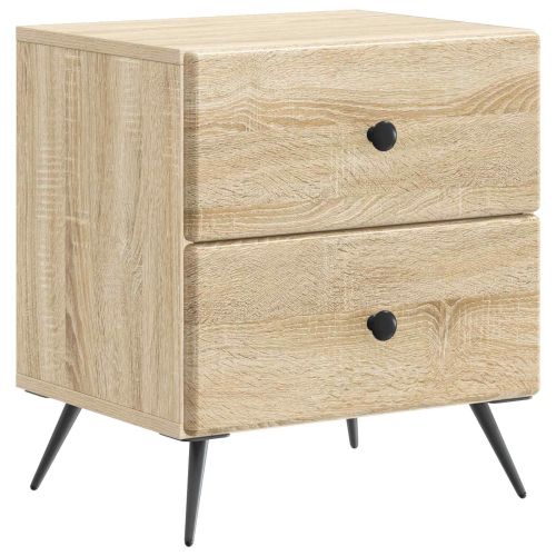 Нощен шкаф с чекмедже 2 pcs Дъб сонома 43 x 34,5 x 47,5 см