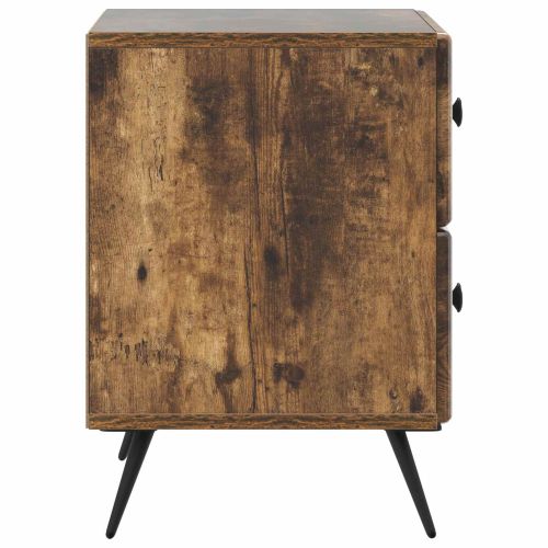 Нощен шкаф с чекмедже 2 pcs Опушен дъб 43 x 34,5 x 47,5 см
