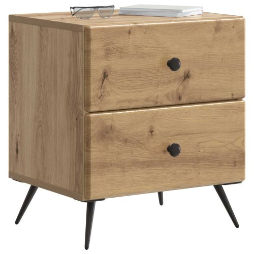 Нощен шкаф с чекмедже 2 pcs Дъб артизан 43 x 34,5 x 47,5 см