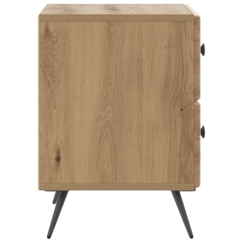 Нощен шкаф с чекмедже 2 pcs Дъб артизан 43 x 34,5 x 47,5 см