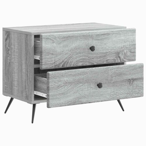 Нощен шкаф Сива сонома 62 x 34,5 x 47,5 см Инженерна дървесина