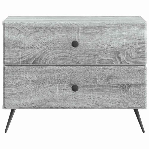 Нощен шкаф Сива сонома 62 x 34,5 x 47,5 см Инженерна дървесина
