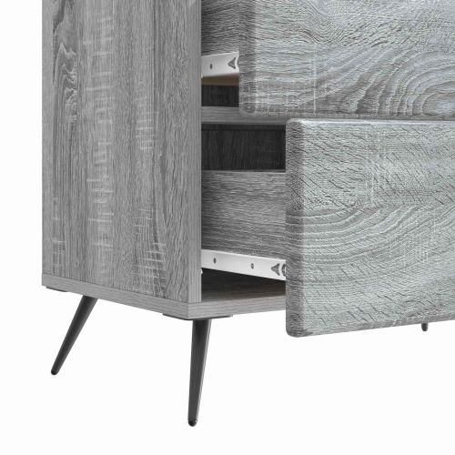 Нощен шкаф Сива сонома 62 x 34,5 x 47,5 см Инженерна дървесина